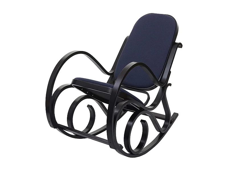 Fauteuil à bascule rocking bois marron 55 x 96 x 90 cm FAB04031