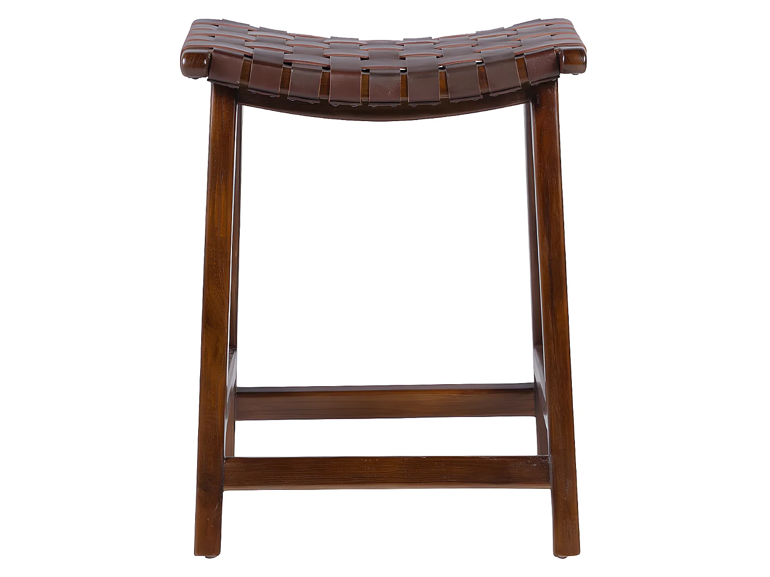 Tabouret haut en bois marron