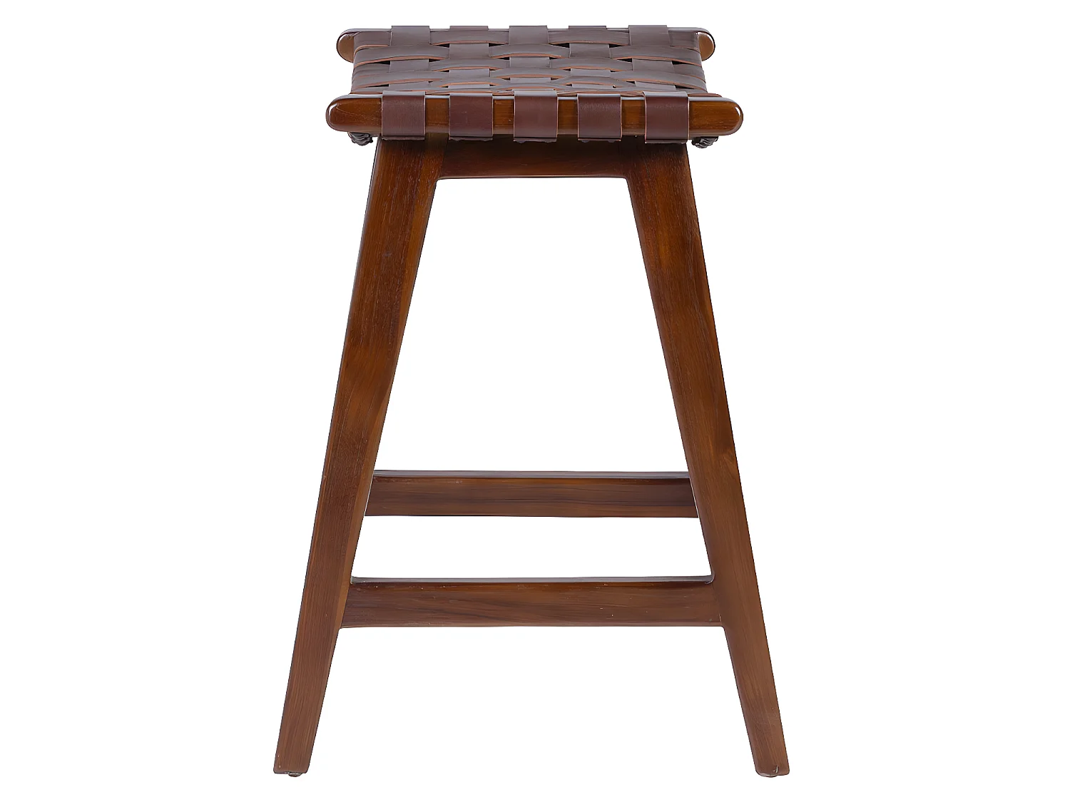Tabouret haut en bois marron