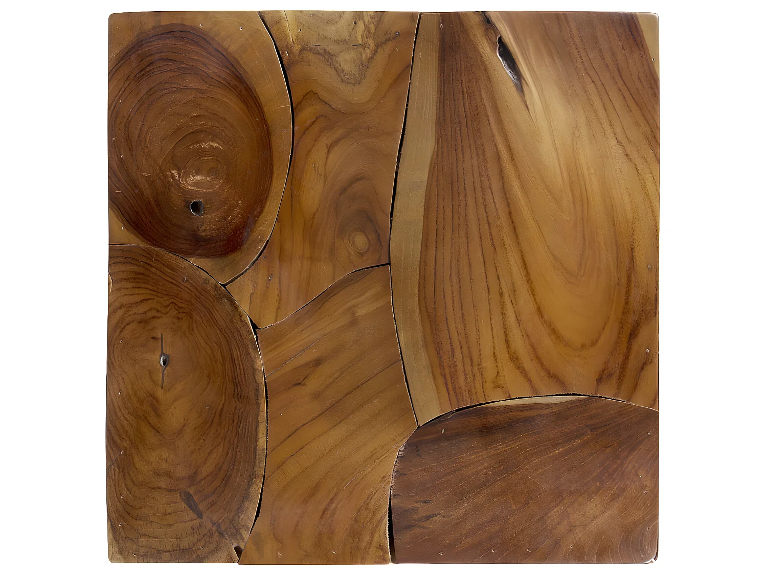 Piedestal en bois marron, 40x40 cm