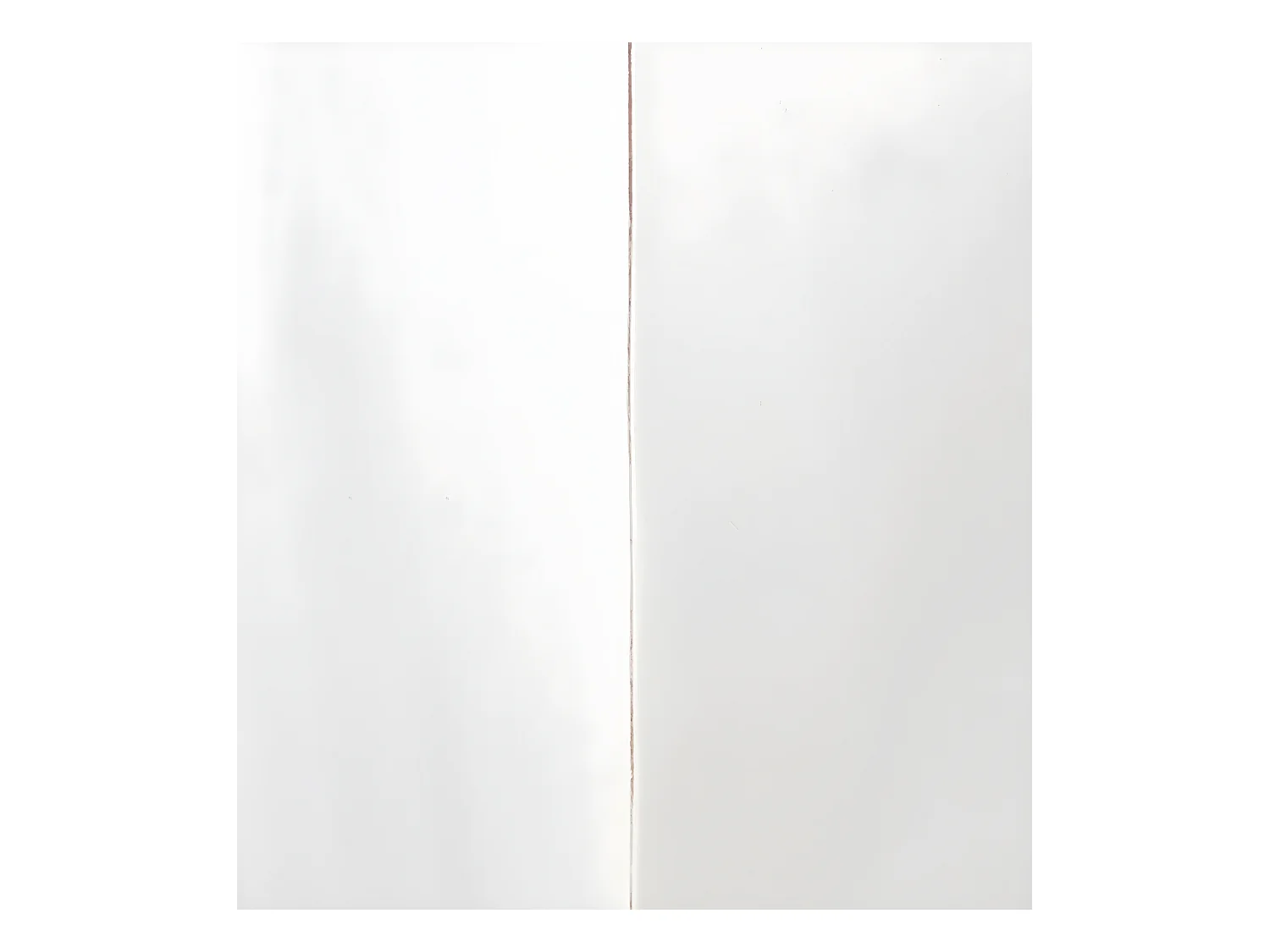 EVEREST - Table de chevet en bois de mindi blanc 45x60