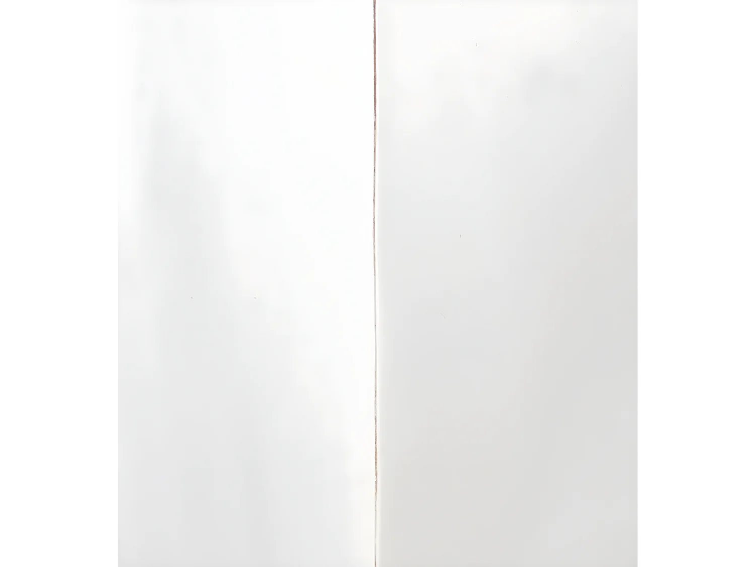 EVEREST - Table de chevet en bois de mindi blanc 45x60