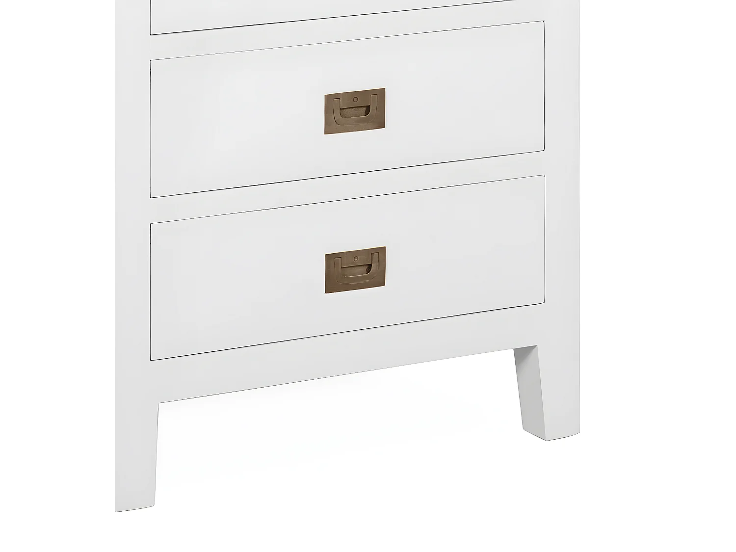 EVEREST - Commode en bois blanc H 110 cm  