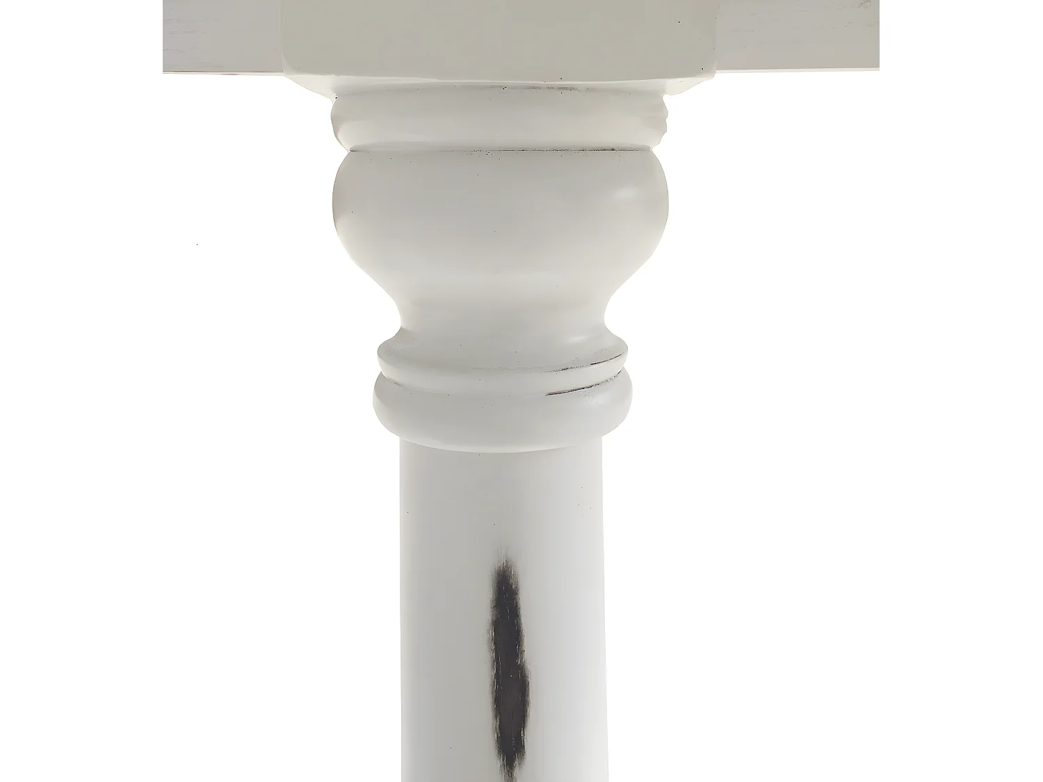 Console en bois avec colonnes blanches L 120 cm