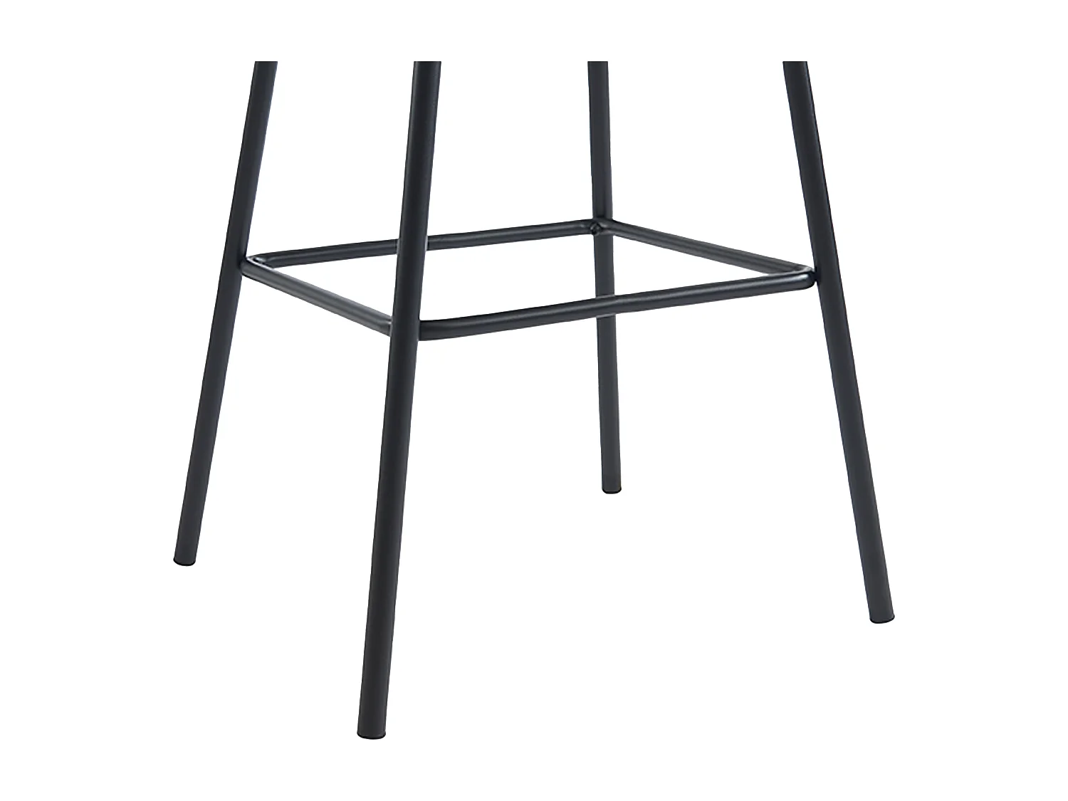 Lot de 2 tabourets en tissu et métal noir - Beige - LAZONI de Pascal Morabito