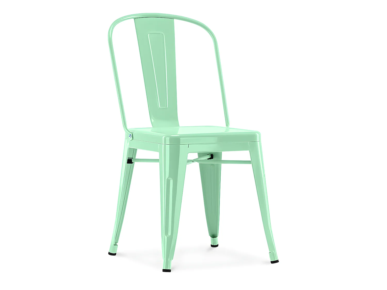 Chaise de salle à manger en acier - Design industriel - Nouvelle édition - Stylix Menthe