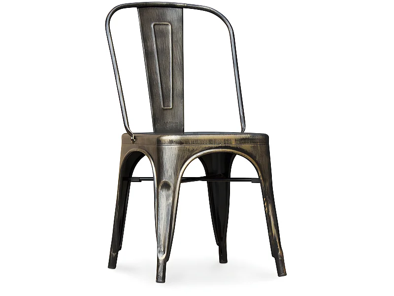 Sedia da pranzo in acciaio - Design industriale - Nuova edizione - Stylix