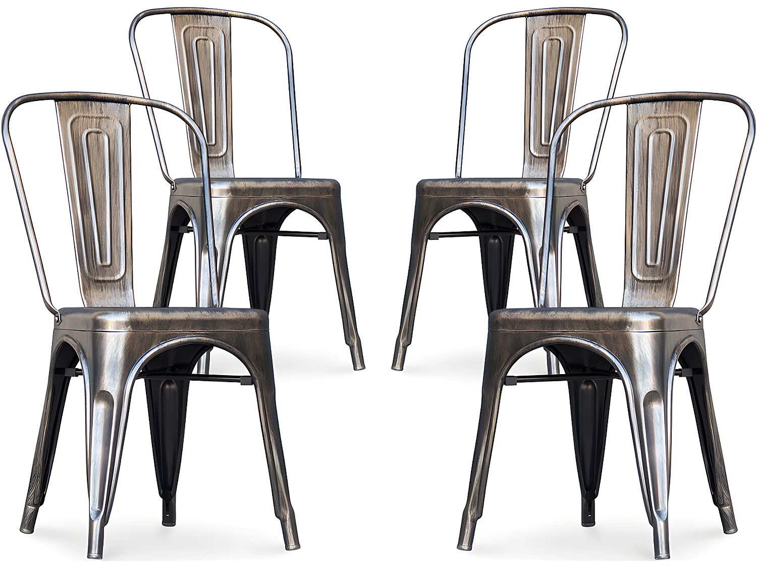 Pack de 4 Sillas de Comedor - Diseño Industrial - New Edition- Stylix