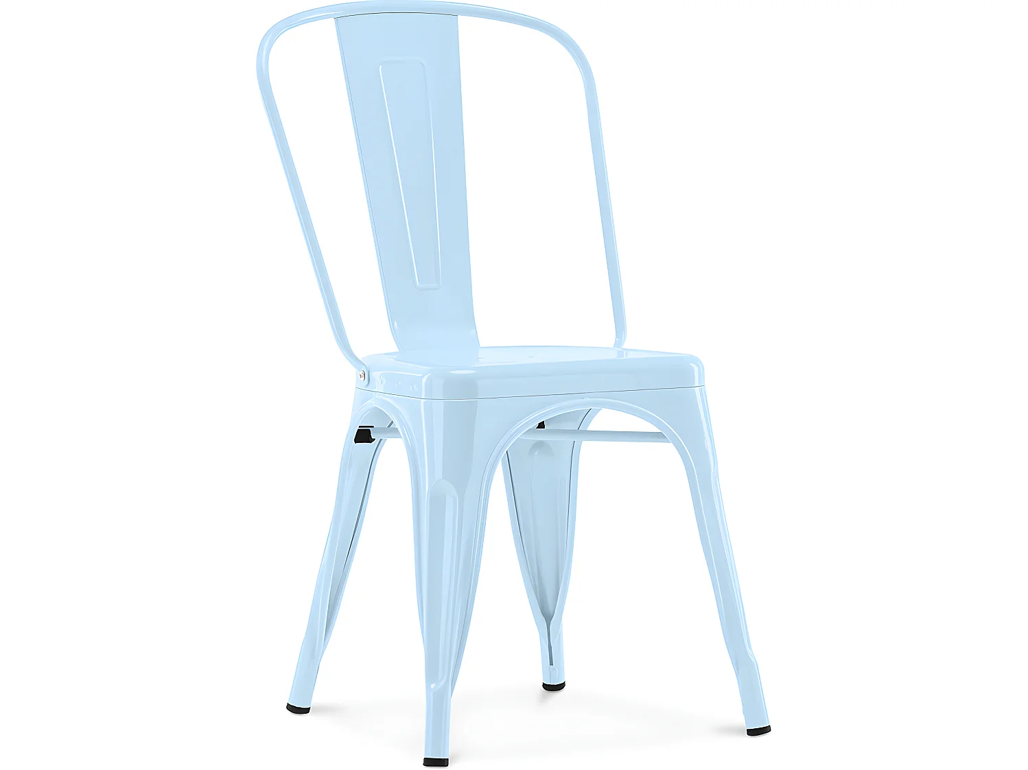 Sedia da pranzo - Design industriale - Acciaio - Nuova edizione - Stylix