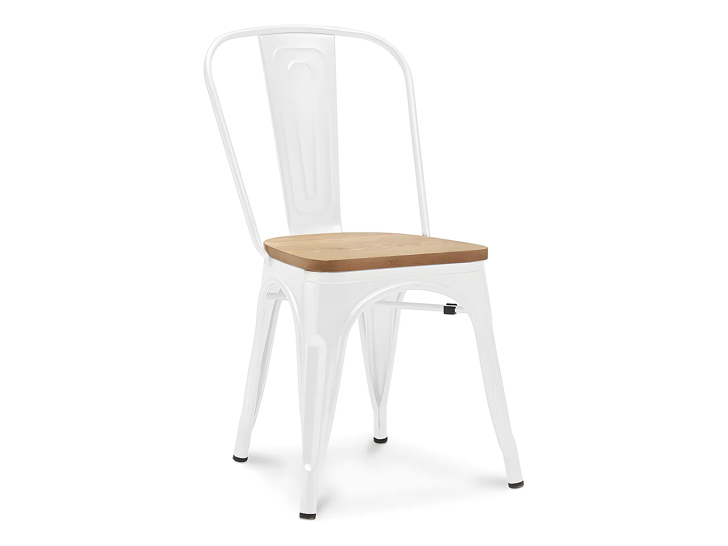 Sedia da pranzo - Design industriale - Acciaio e legno - Nuova edizione - Stylix