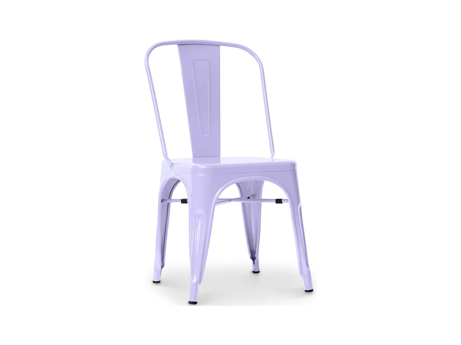 Chaise en acier de salle à manger - Design industriel - Nouvelle édition - Stylix Lavande