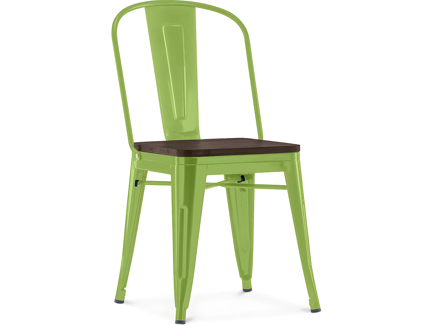 Silla de Comedor - Diseño Industrial - Madera y Acero - Stylix