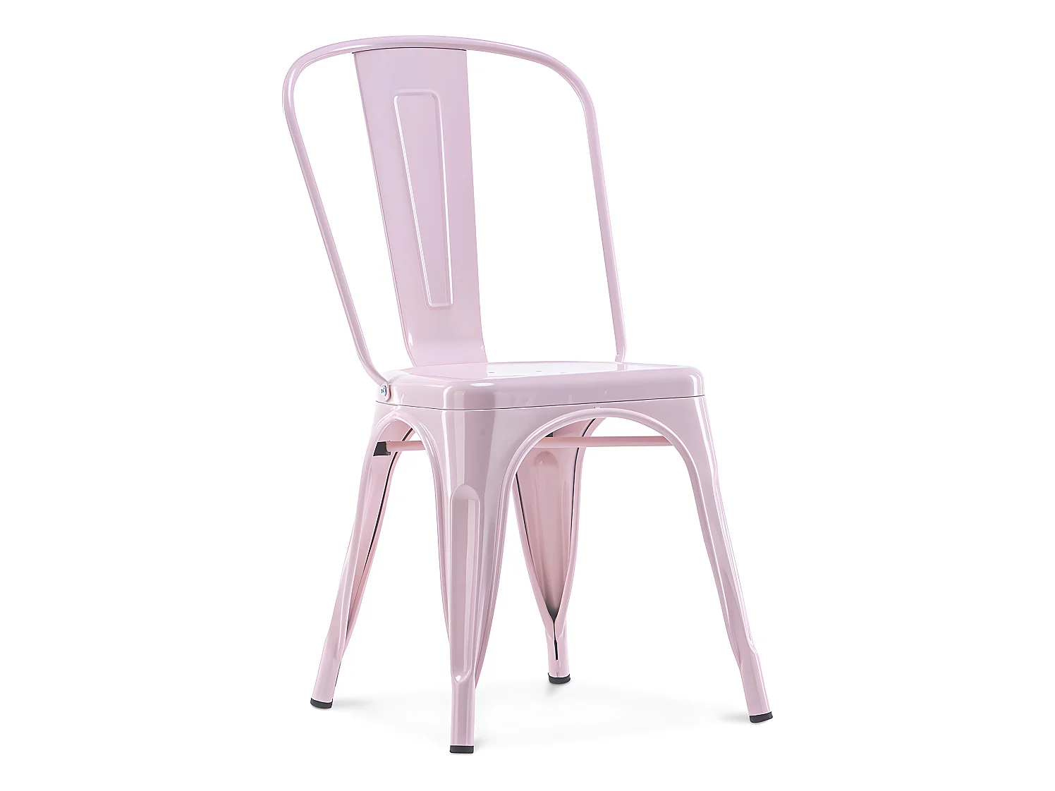 Chaise de salle à manger - Design industriel - Acier - Nouvelle édition - Stylix Rose pâle