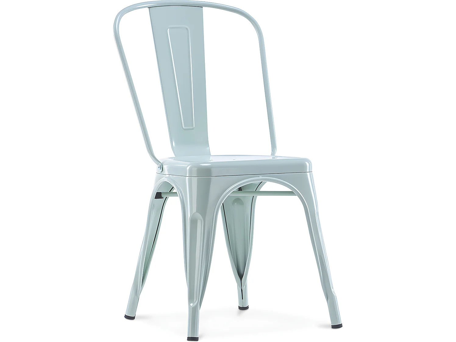 Chaise de salle à manger - Design industriel - Acier - Nouvelle édition - Stylix Vert pâle