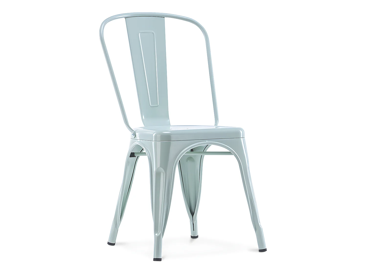 Chaise de salle à manger - Design industriel - Acier - Nouvelle édition - Stylix Vert pâle