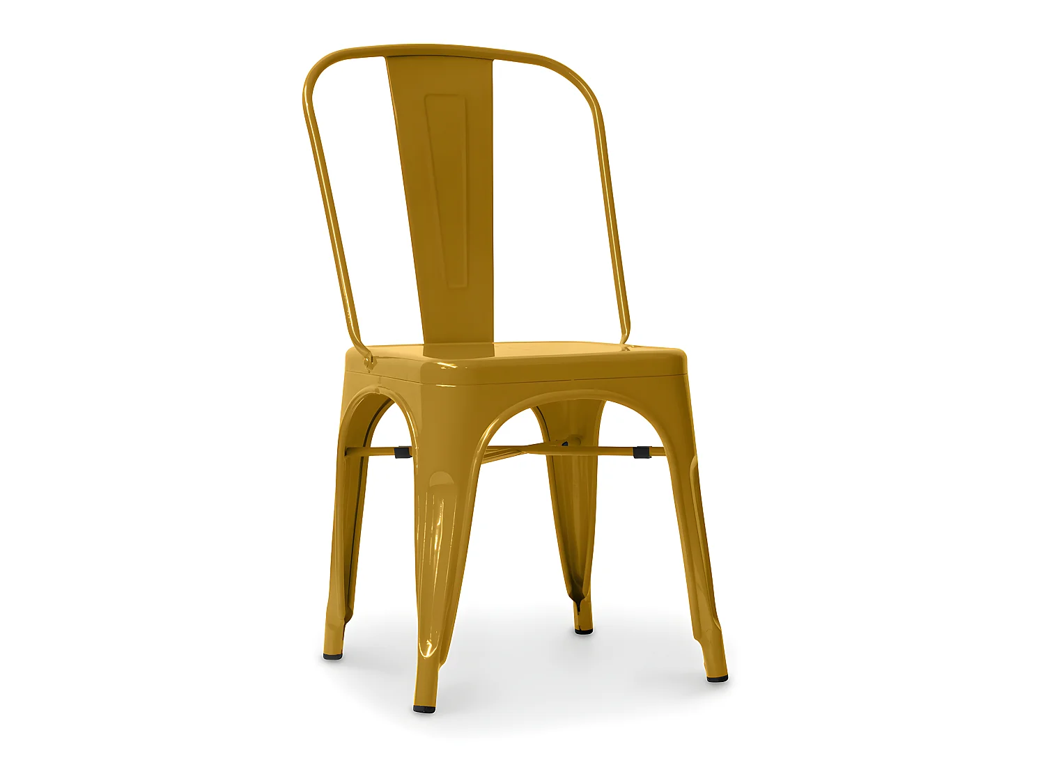 Chaise en acier de salle à manger - Design industriel - Nouvelle édition - Stylix Doré