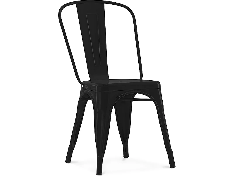 Sedia da pranzo - Design industriale - Acciaio - Nuova edizione - Stylix