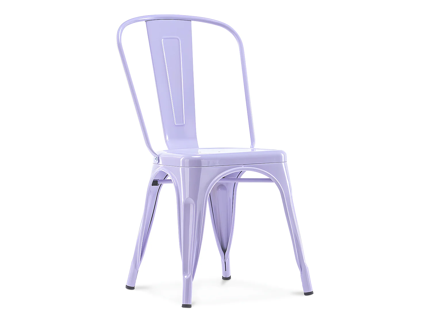 Chaise de salle à manger - Design industriel - Acier - Nouvelle édition - Stylix Lavande