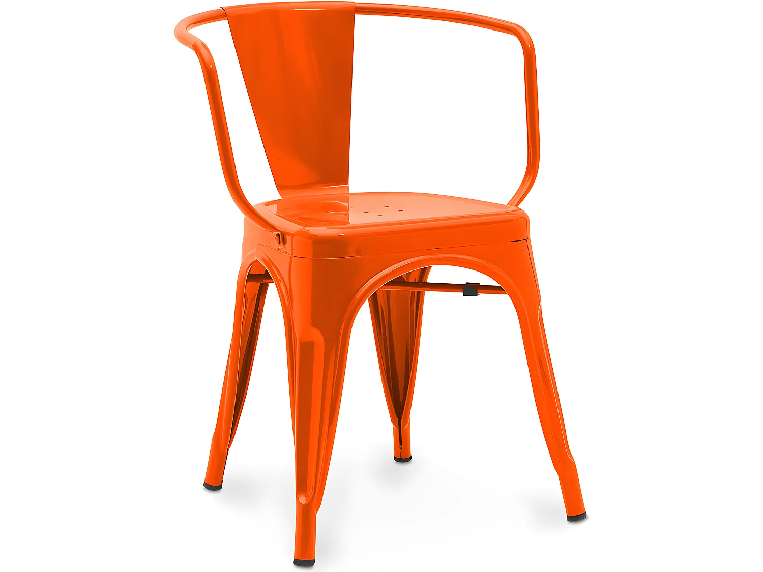 Silla de Comedor con Reposabrazos -  Diseño Industrial - Acero - New Edition- Stylix