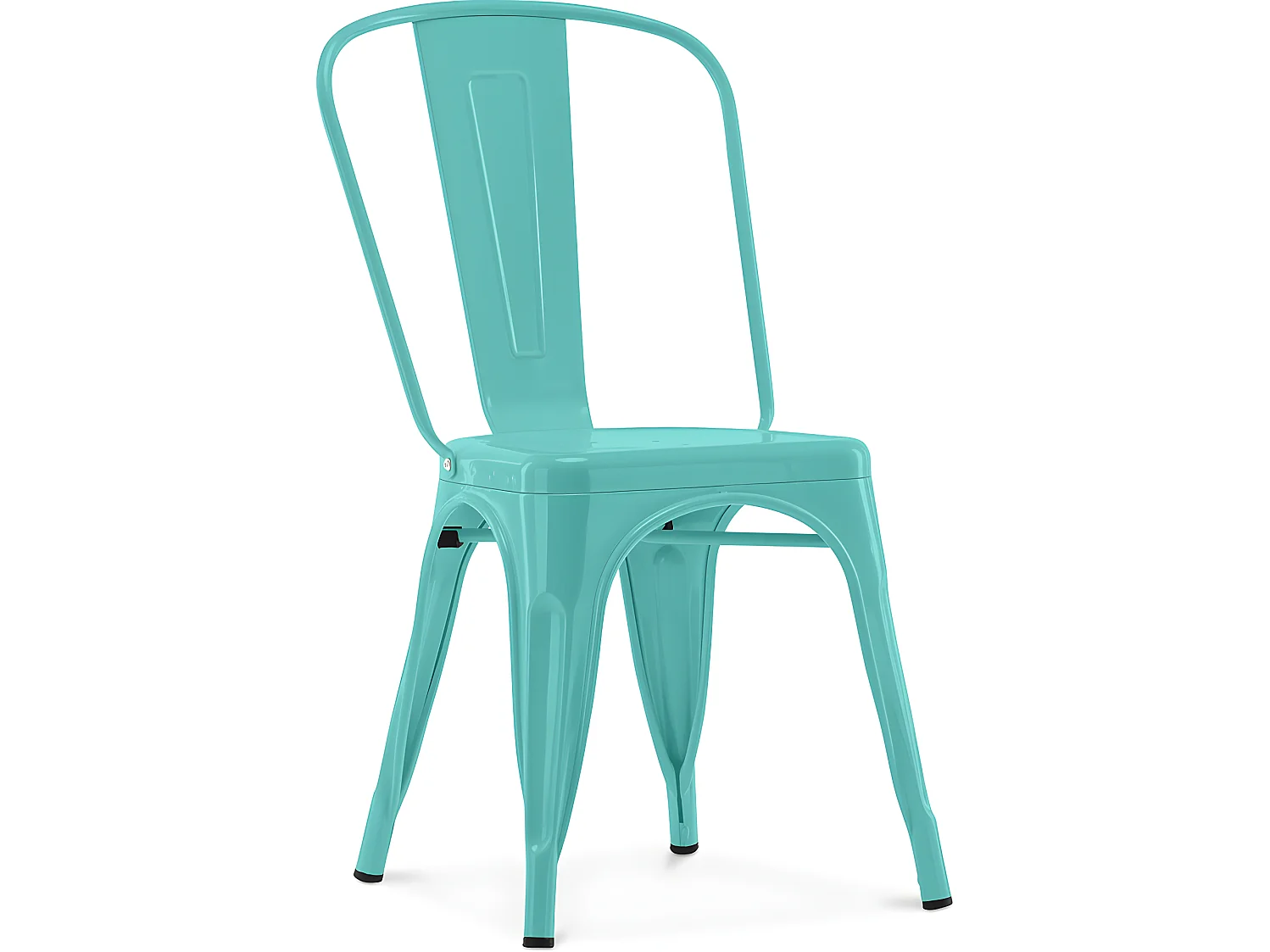 Chaise de salle à manger - Design industriel - Acier - Nouvelle édition - Stylix Vert pastel