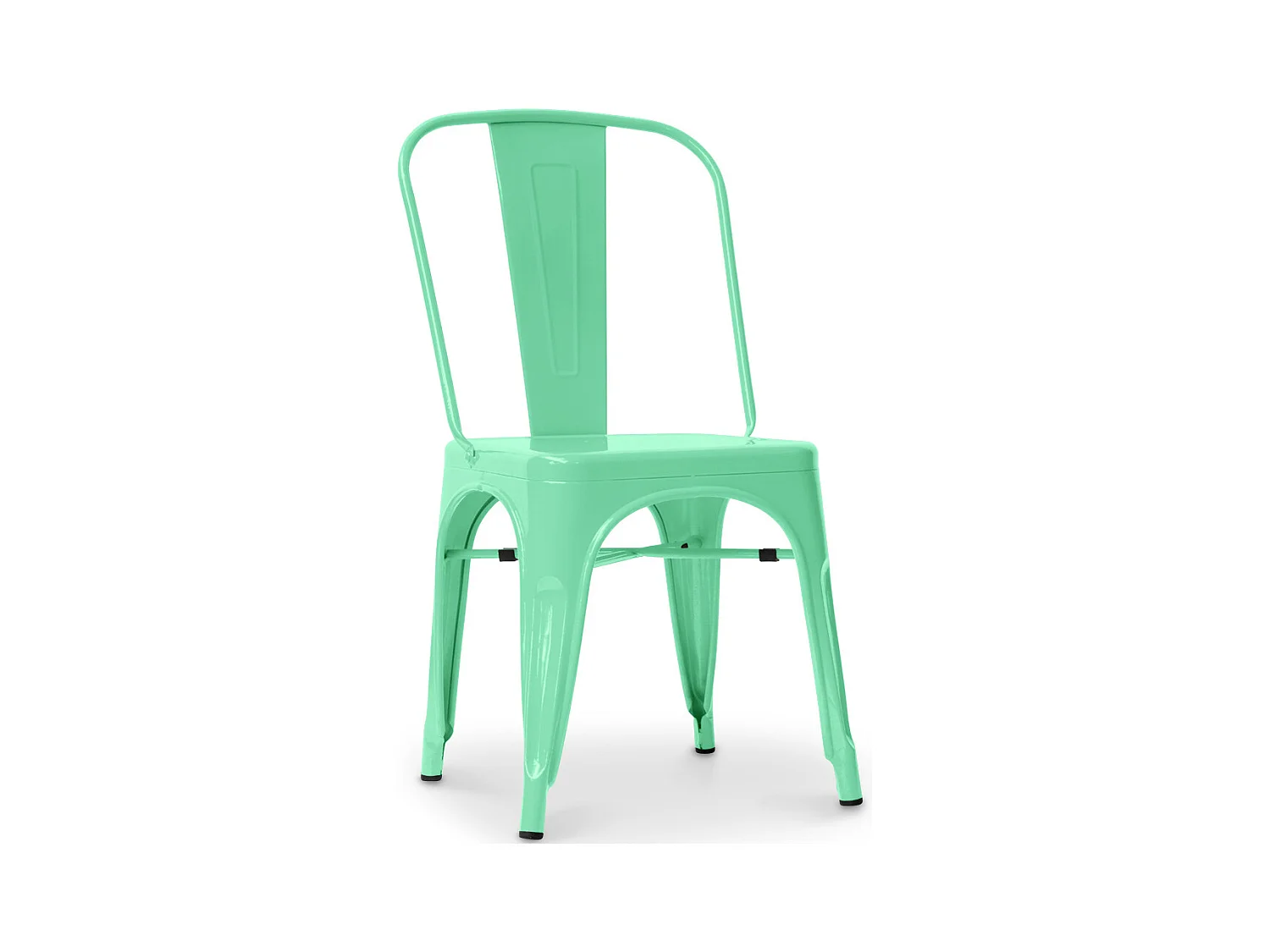 Chaise en acier de salle à manger - Design industriel - Nouvelle édition - Stylix Menthe