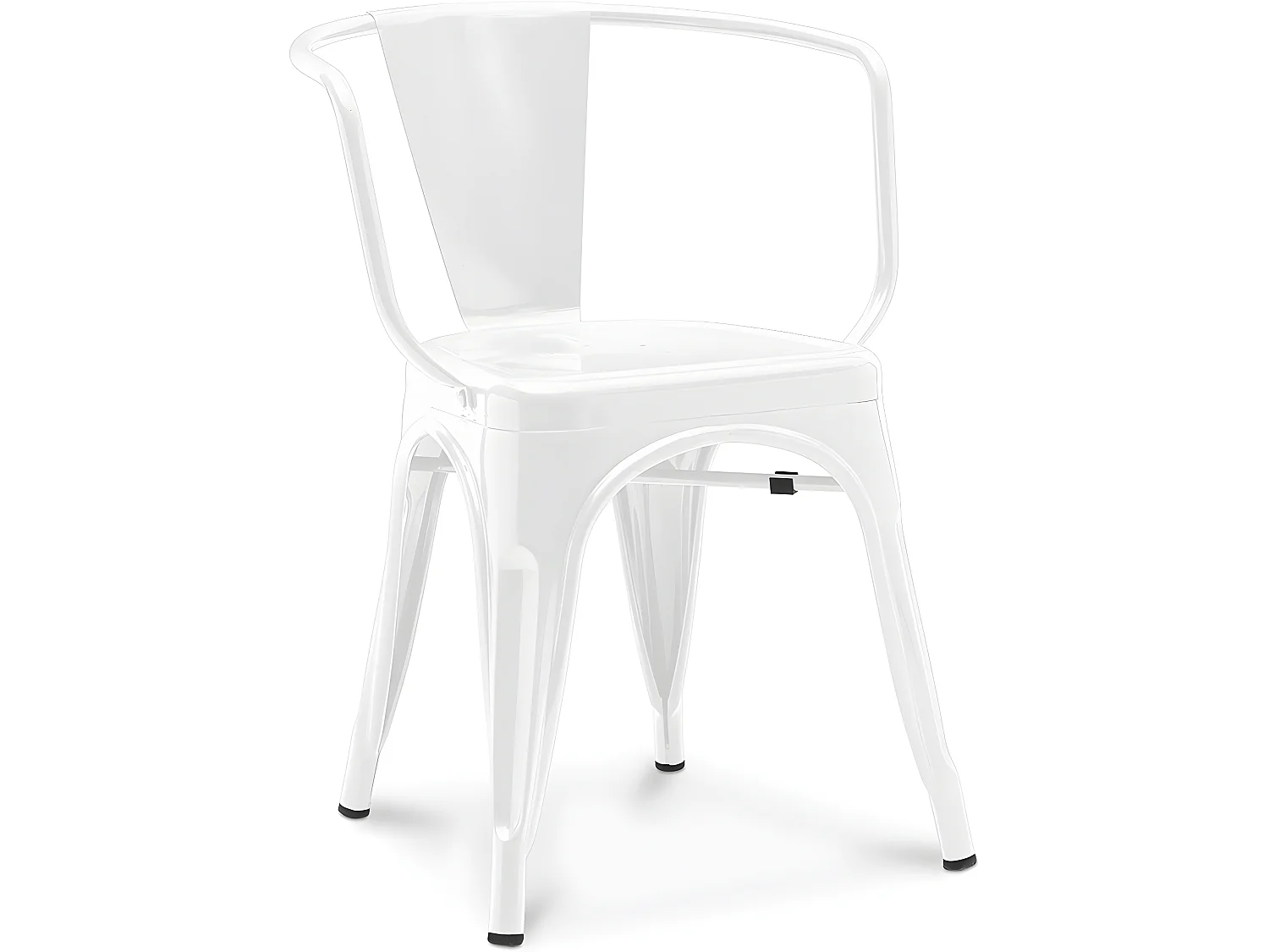 Esszimmerstuhl mit Armlehnen - Industriedesign - Stahl - Neuauflage - Stylix