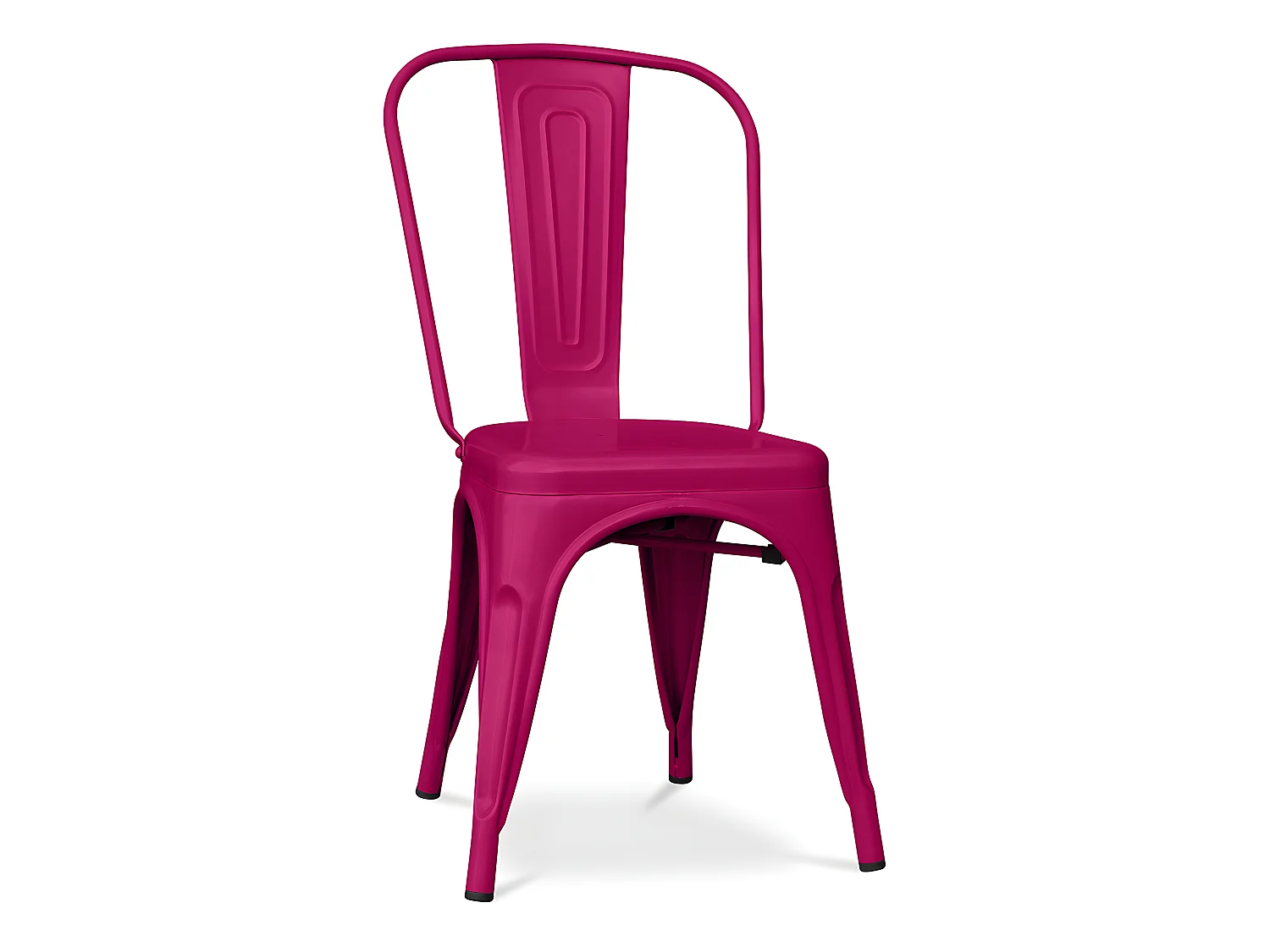 Chaise de salle à manger - Design industriel - Acier - Mat - Nouvelle édition -Stylix Fuchsia