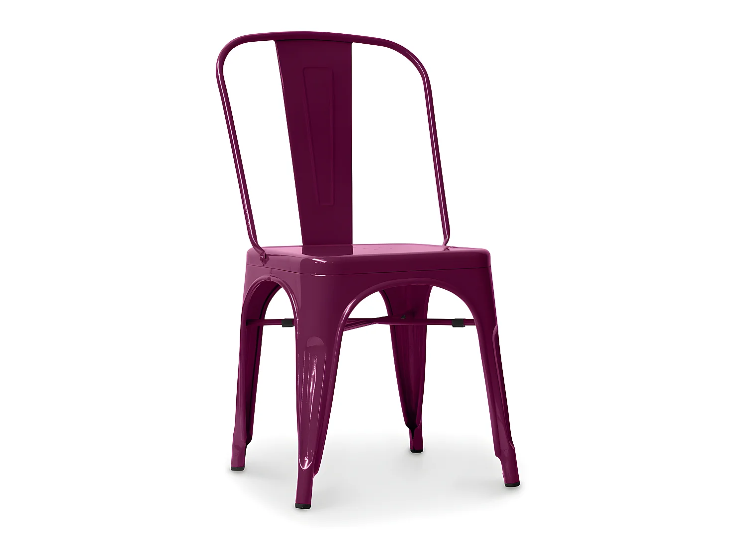 Chaise en acier de salle à manger - Design industriel - Nouvelle édition - Stylix Violet