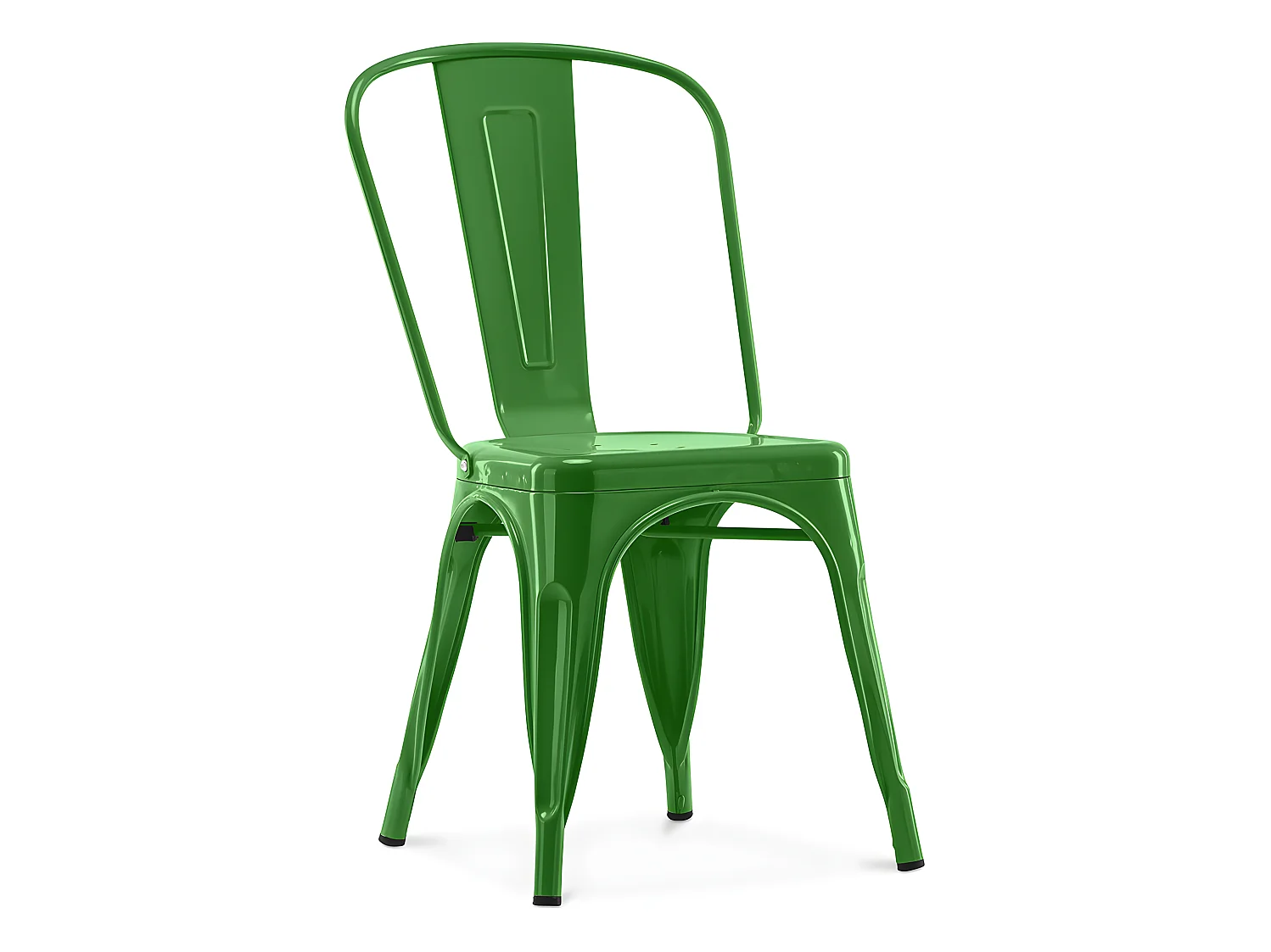 Chaise de salle à manger - Design industriel - Acier - Nouvelle édition - Stylix Vert