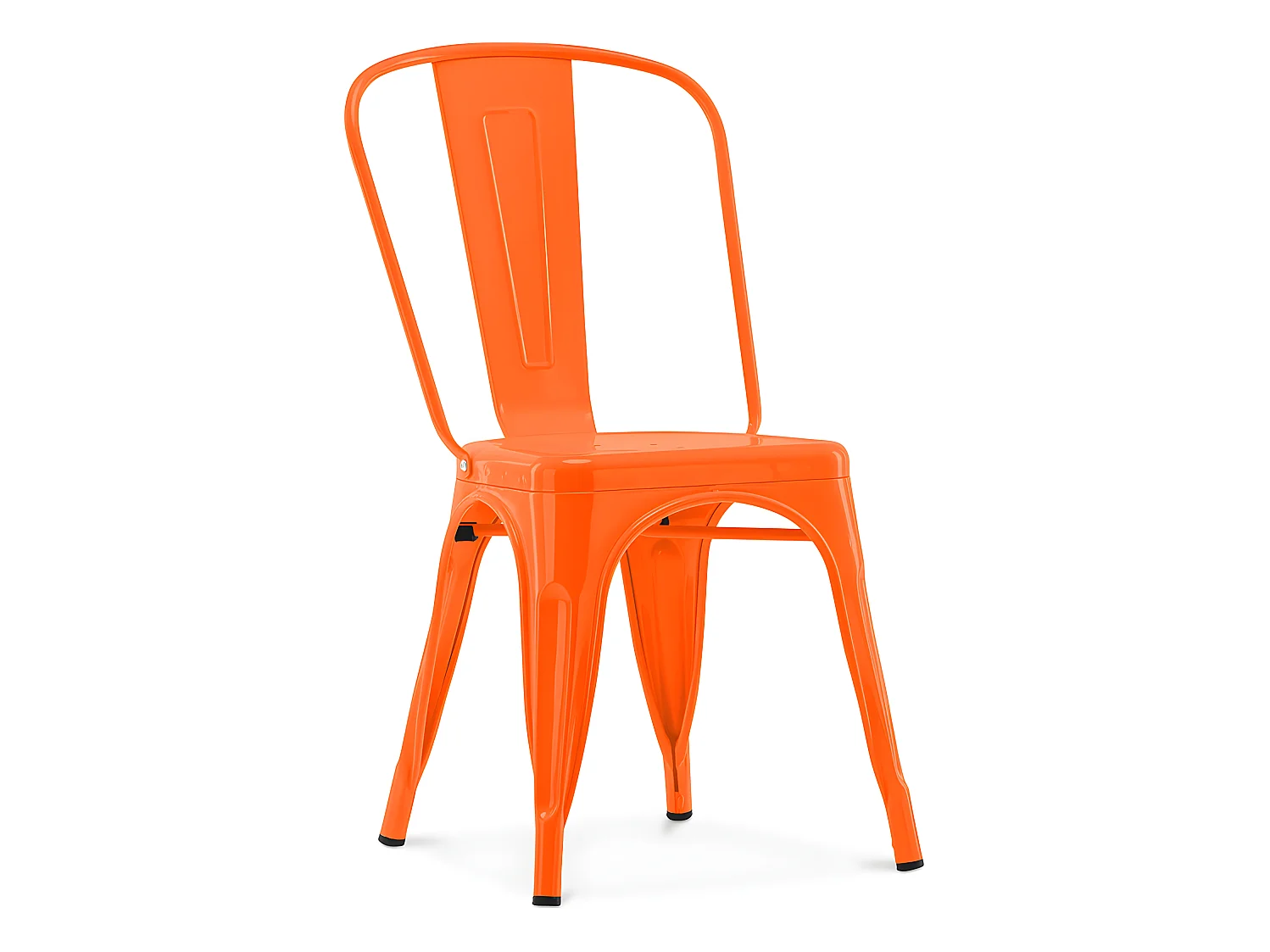 Chaise de salle à manger - Design industriel - Acier - Nouvelle édition - Stylix Orange