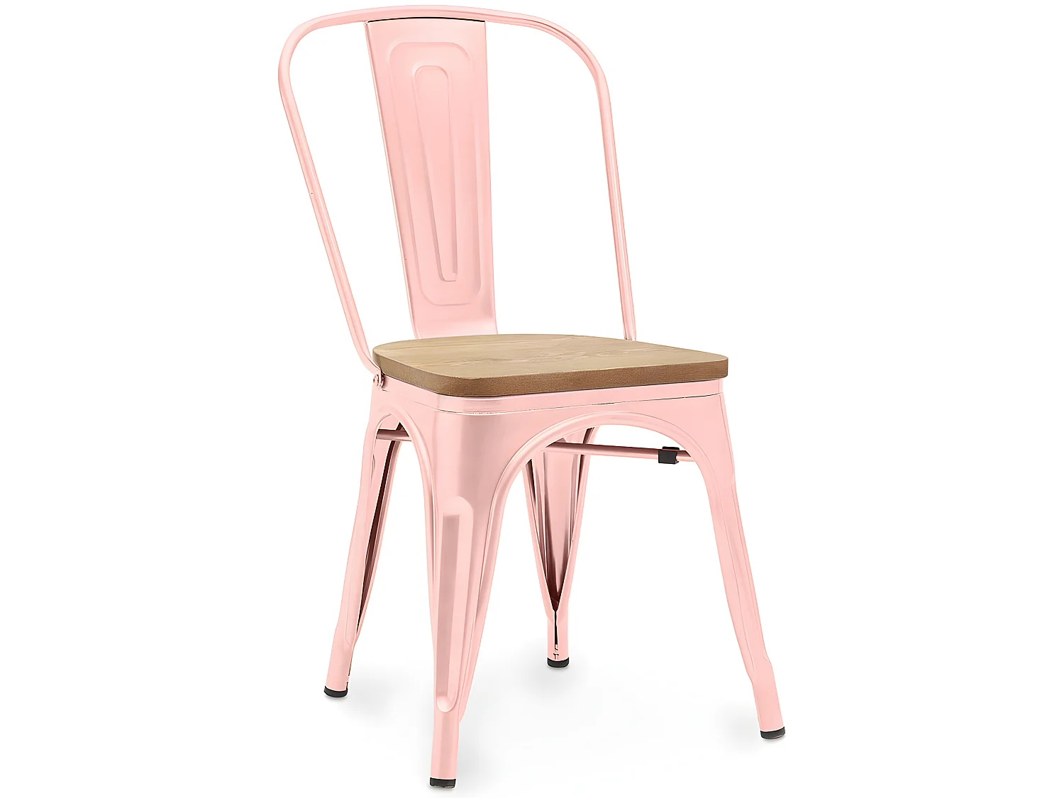 Silla de Comedor - Diseño Industrial - Acero y Madera - Nueva Edición - Stylix