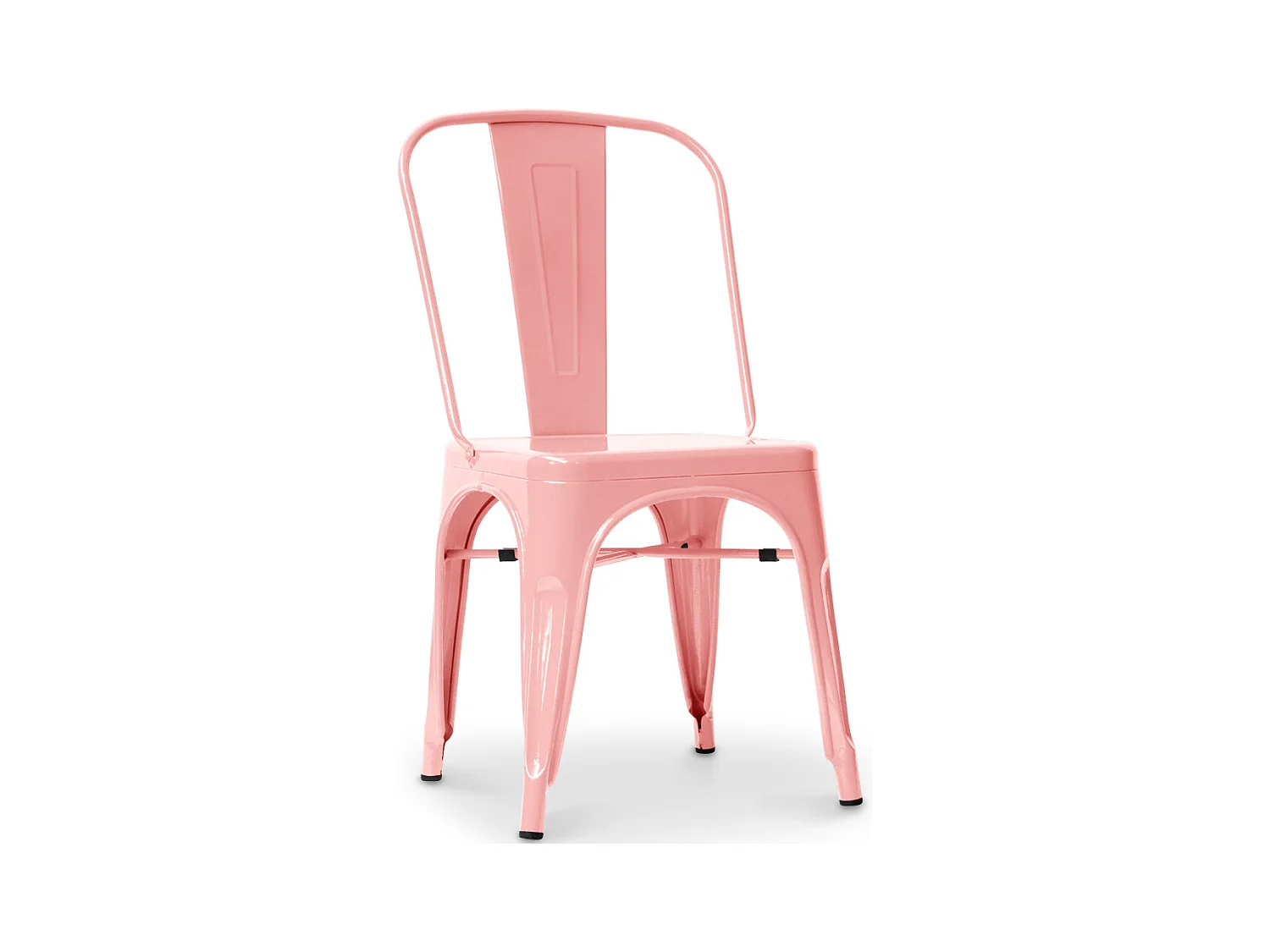 Chaise en acier de salle à manger - Design industriel - Nouvelle édition - Stylix Orange pâle
