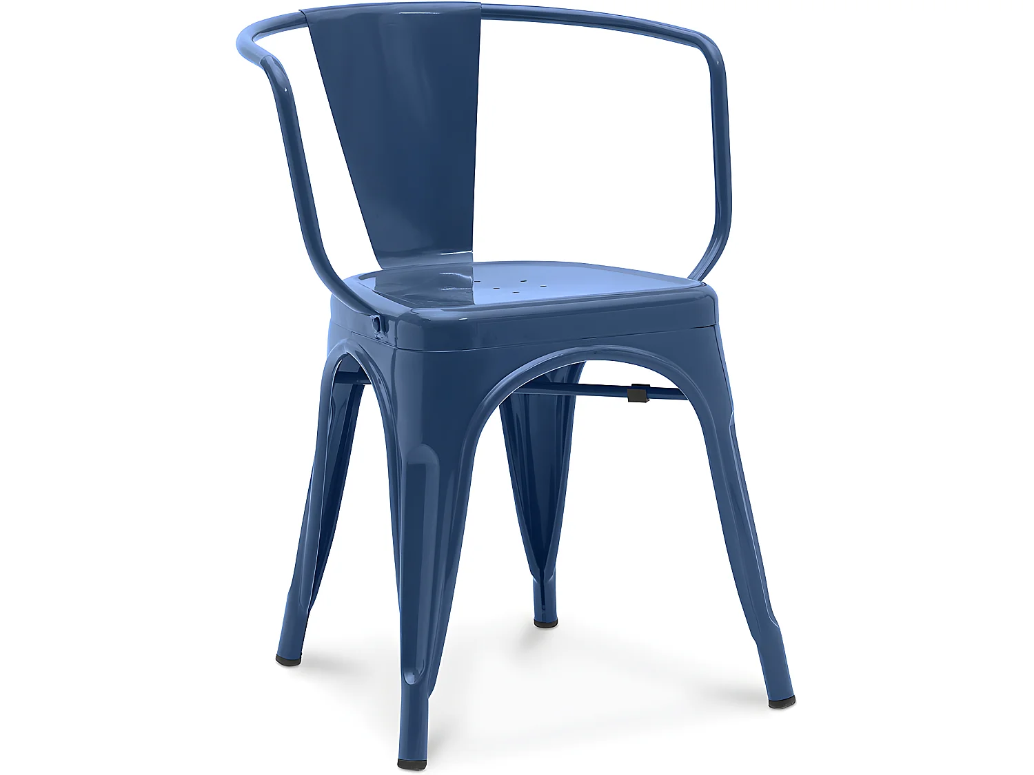 Silla de Comedor con Reposabrazos -  Diseño Industrial - Acero - New Edition- Stylix