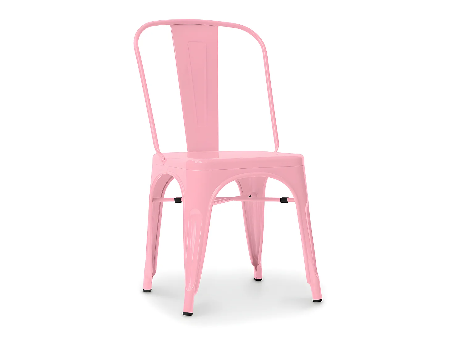 Chaise en acier de salle à manger - Design industriel - Nouvelle édition - Stylix Rose