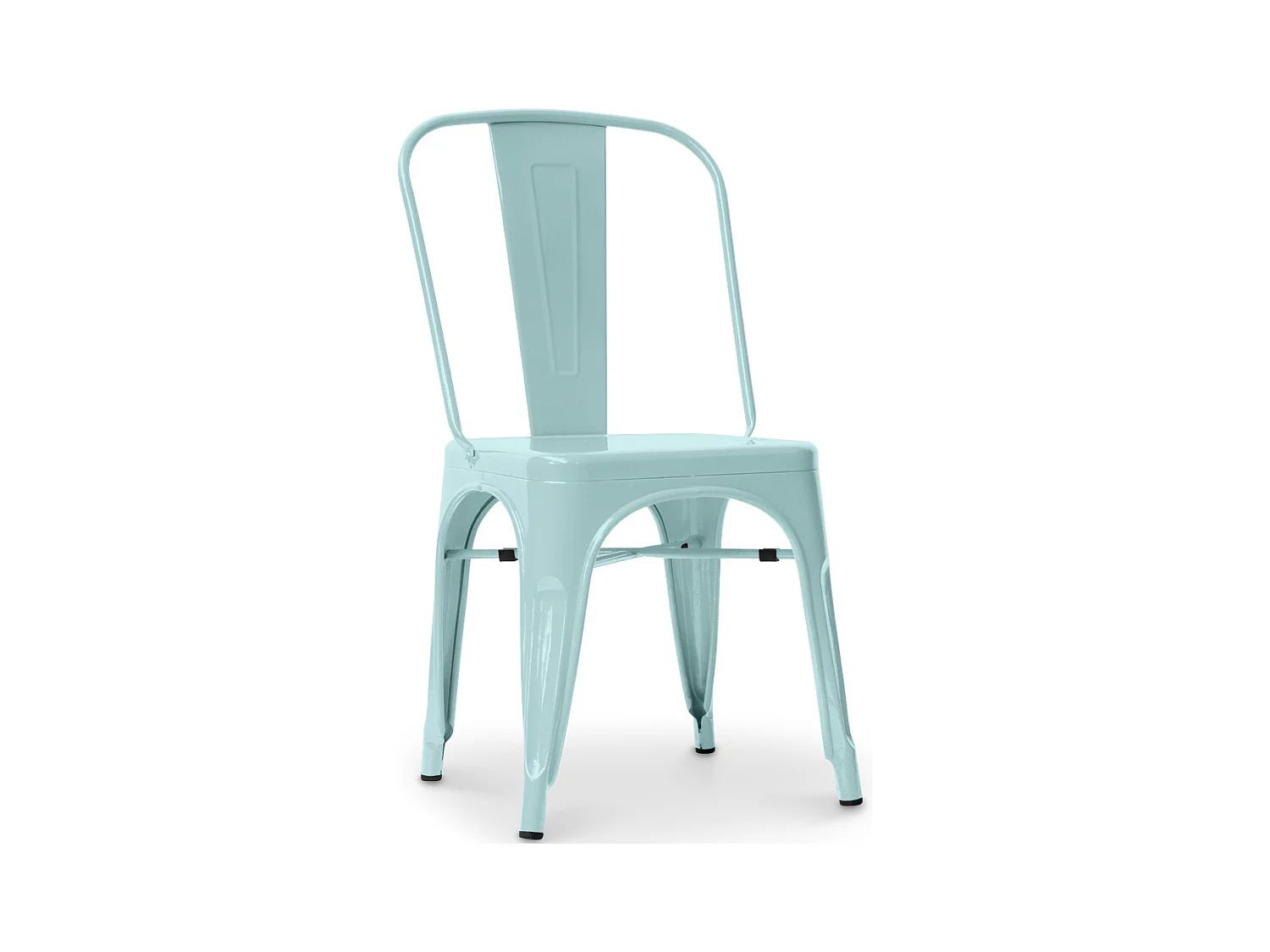 Chaise en acier de salle à manger - Design industriel - Nouvelle édition - Stylix Vert pâle
