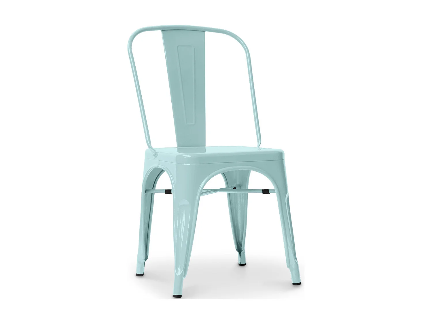 Chaise en acier de salle à manger - Design industriel - Nouvelle édition - Stylix Vert pâle