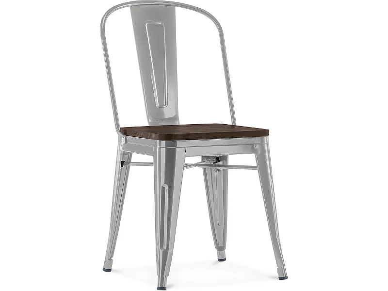 Esszimmerstuhl - Industriedesign - Holz und Stahl - Stylix