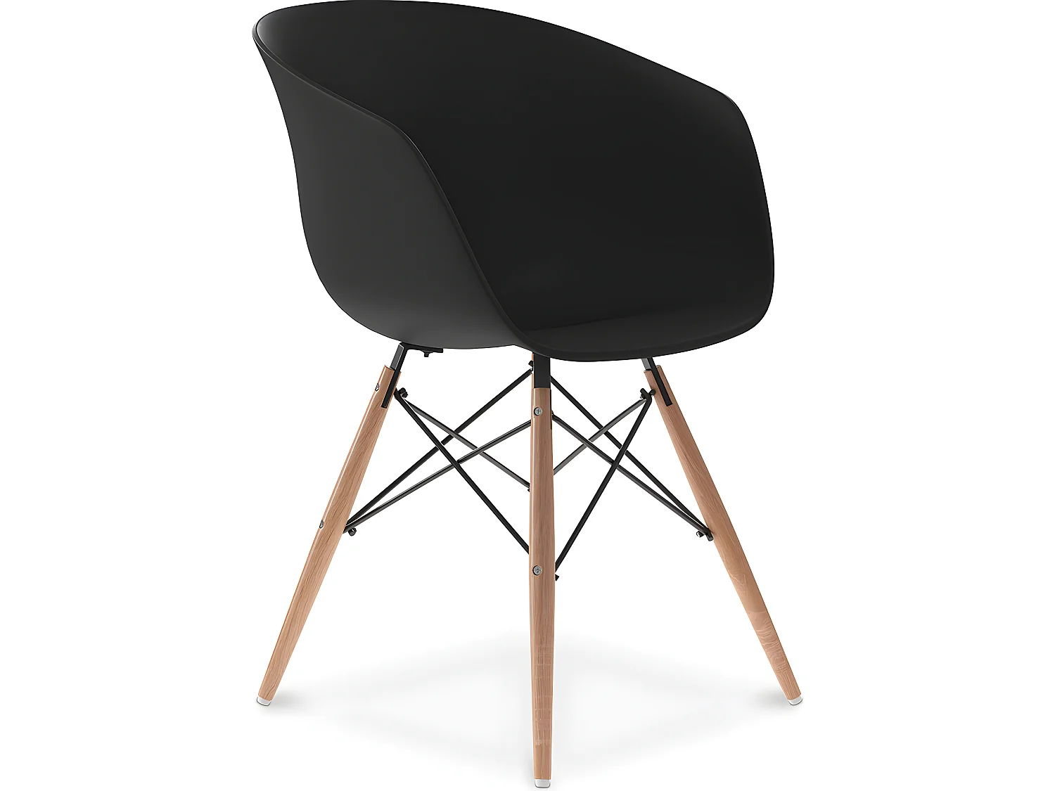 Silla de Comedor Diseño Escandinavo Patas Madera Natural - Polin