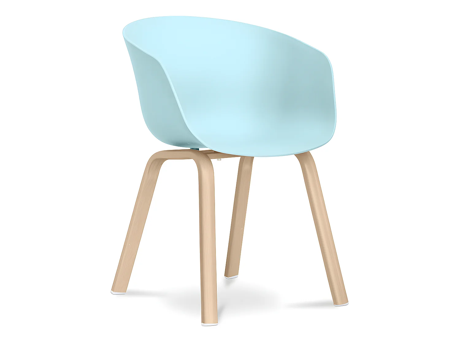 Chaise Heylys design scandinave - Mat Bleu pastel