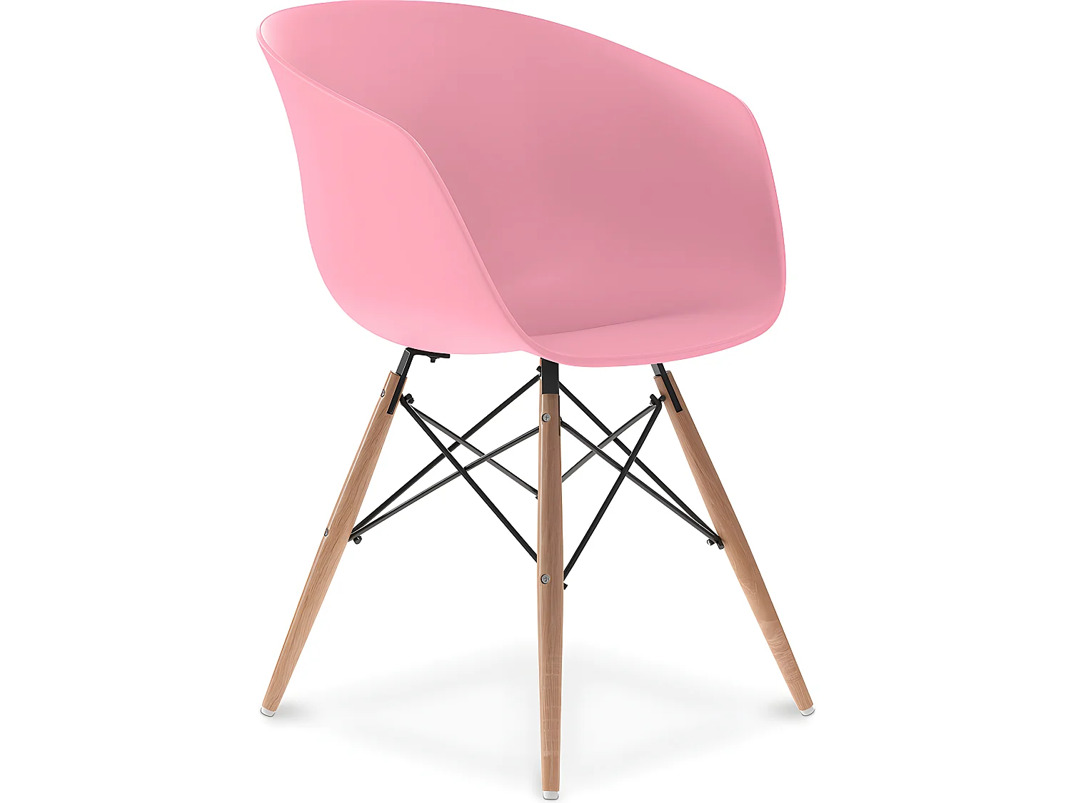 Sedia Design Scandinavo Per Sala Da Pranzo Gambe Legno Naturale - Polin