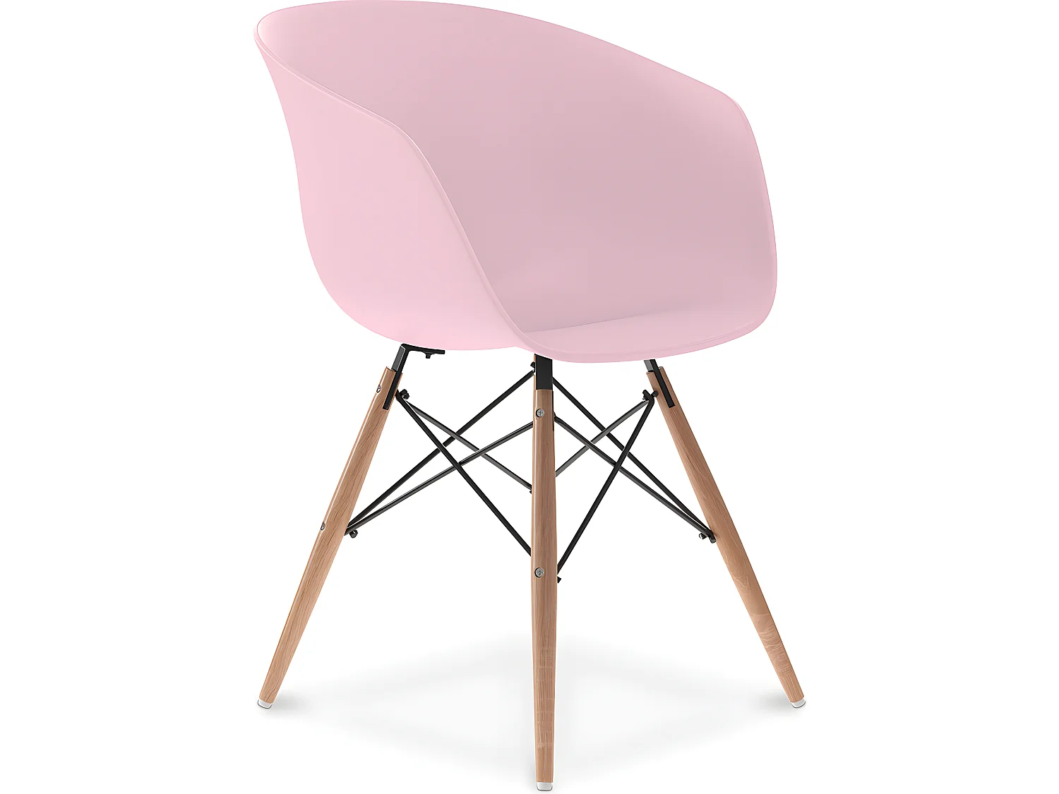 Sedia Design Scandinavo Per Sala Da Pranzo Gambe Legno Naturale - Polin