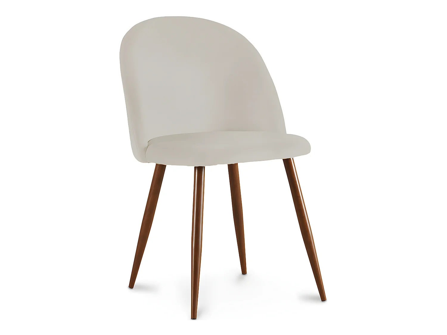 Sedia da pranzo - Rivestita in velluto - Design scandinavo - Evelyne