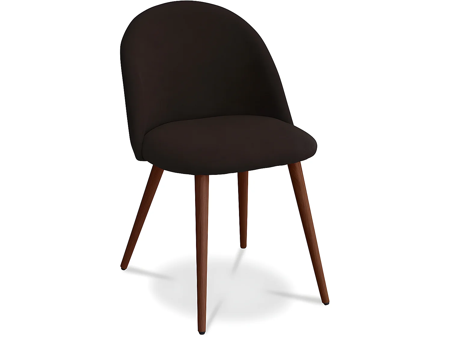 Silla de Comedor - Tapizada en Tela - Estilo Escandinavo - Evelyne