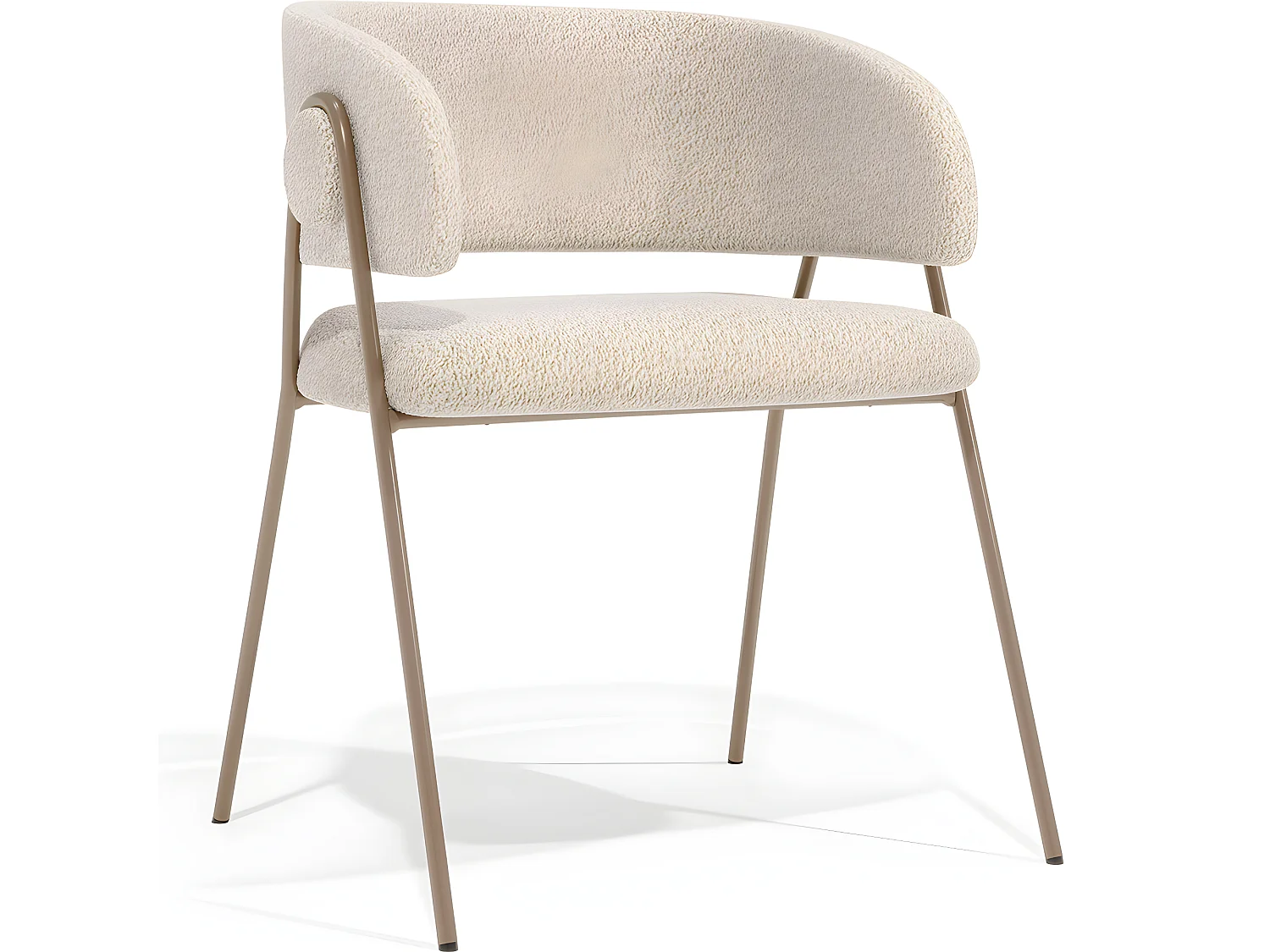 Chaise de salle à manger - Revêtue de tissu - Roaw Beige