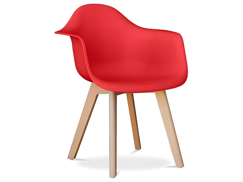 Silla de Comedor con Reposabrazos - Estilo Escandinavo - Dominic