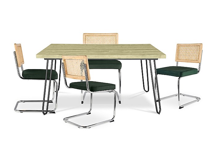 Tavolo da pranzo quadrato Stile Industriale - Stylix