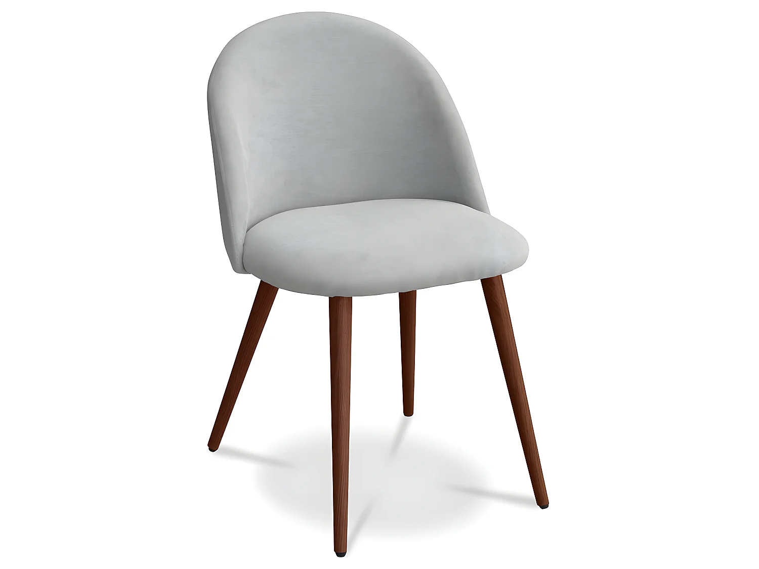 Silla de Comedor - Tapizada en Tela - Estilo Escandinavo - Evelyne