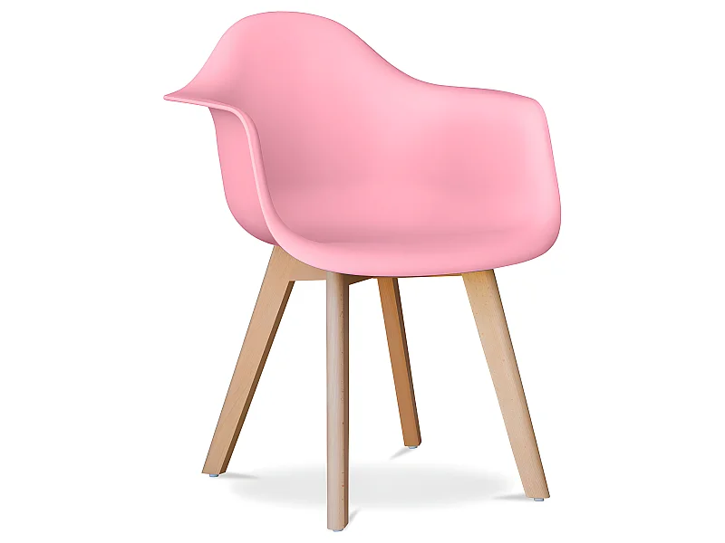 Esszimmerstuhl mit Armlehnen - Skandinavischer Stil - Dominic