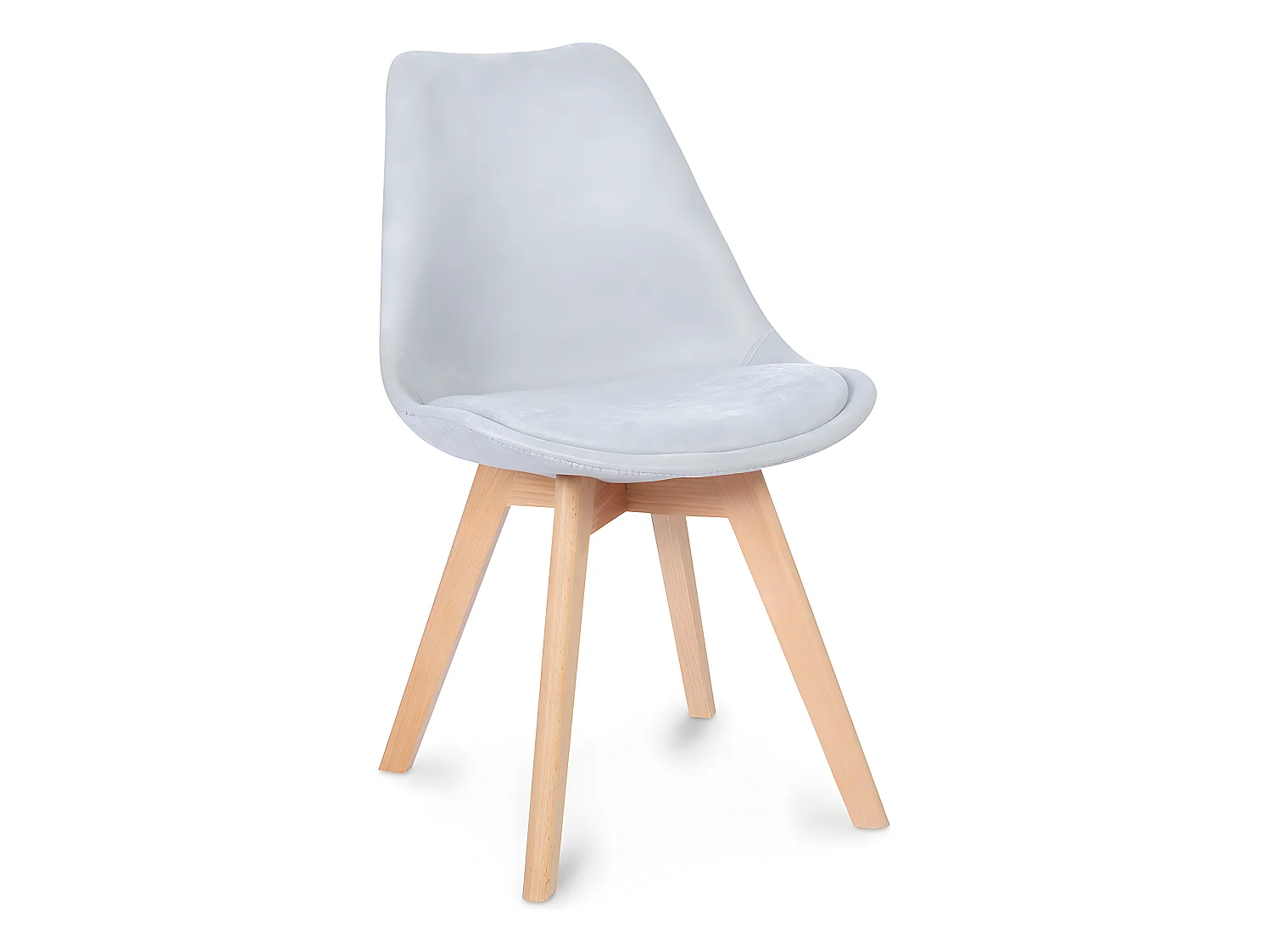 Sedia da pranzo imbottita in tessuto - Stile scandinavo - Denisse