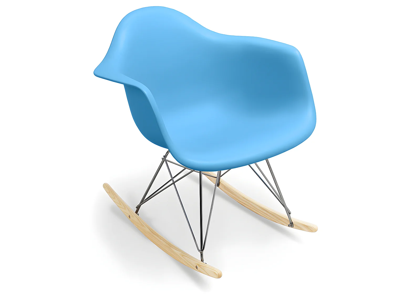 Sedia a dondolo Rarwick Stile Scandinavo Design Premium Opaca